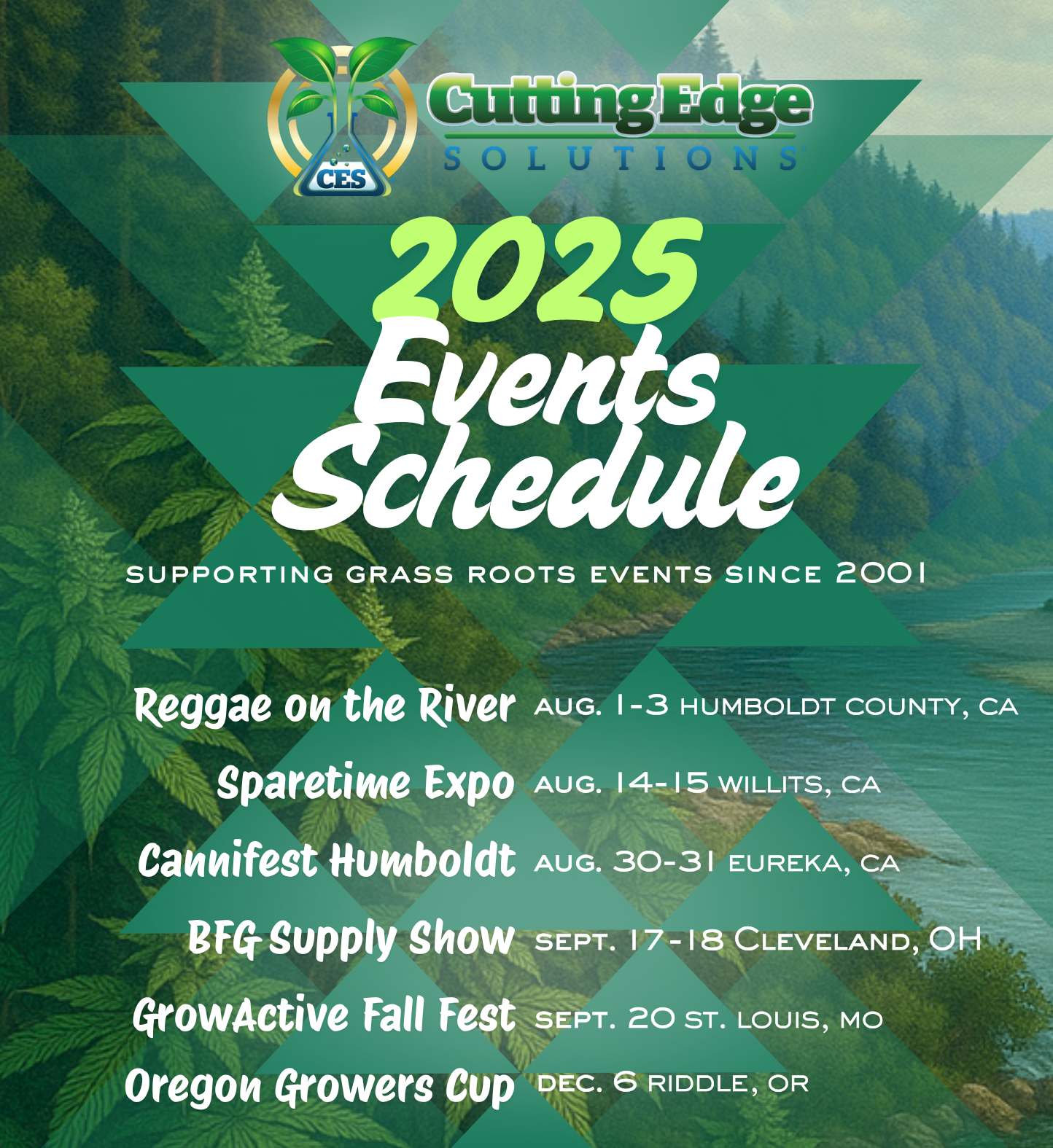 Collection of 2025 Upcoming Events in a gallery layout